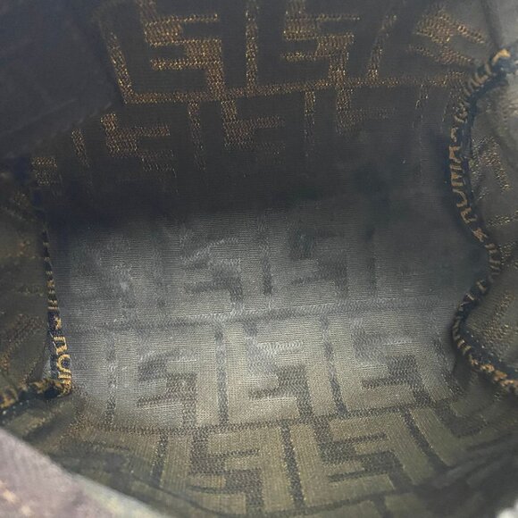 FENDI Zucca Mini Baguette Tote Bag Rare - Picture 7 of 14